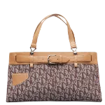 Brown Canvas Dior Handbag