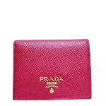 Pink Leather Prada Wallet