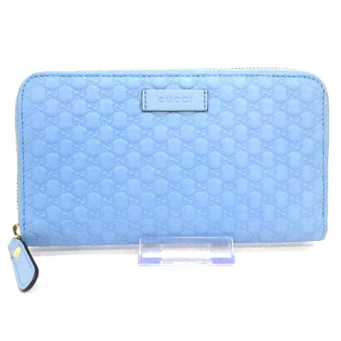 Blue Leather Gucci Wallet