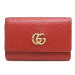 Red Leather Gucci Key Holder