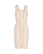 Nude Fabric Hervé Léger Dress