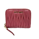 Pink Leather Miu Miu Wallet