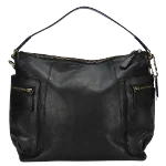 Black Leather Coach Shoulder Bag