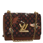 Brown Canvas Louis Vuitton Crossbody Bag