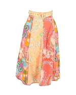Multicolor Fabric Zimmerman Skirt