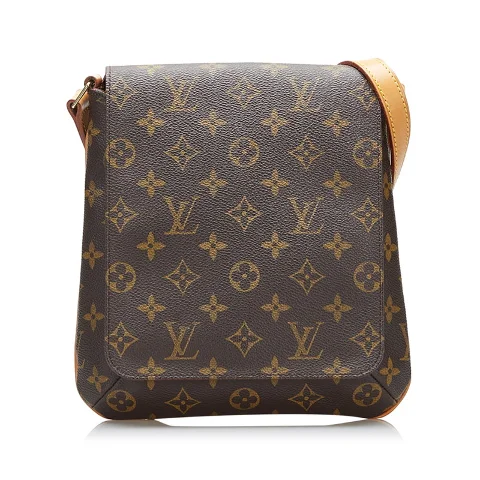 Brown Coated Canvas Louis Vuitton Musette Salsa
