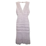 White Cotton Hervé Léger Dress