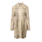 Animal print Leather Roberto Cavalli Jacket