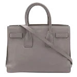 Grey Leather Yves Saint Laurent Sac de Jour