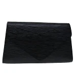 Black Leather Louis Vuitton Clutch