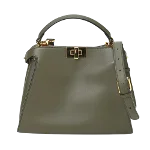 Green Leather Fendi Peekaboo