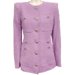 Purple Cotton Veronica Beard Jacket