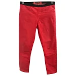 Red Cotton Helmut Lang Pants