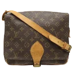 Brown Canvas Louis Vuitton Cartouchiere