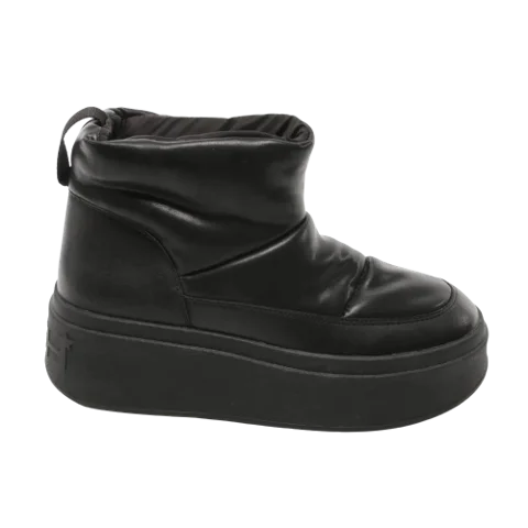 Black Leather Ash Boots
