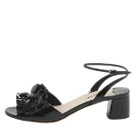 Black Fabric Miu Miu Sandals