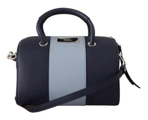 Blue Canvas Karl Lagerfeld Shoulder Bag