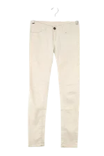 Beige Cotton Maje Jeans