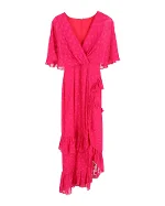 Pink Silk Saloni Dress