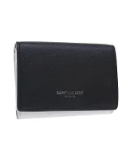 White Leather Saint Laurent Wallet