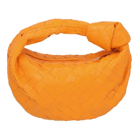 Orange Leather Bottega Veneta Handbag