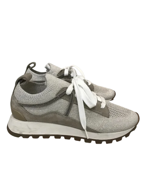 Grey Fabric Brunello Cucinelli Sneakers