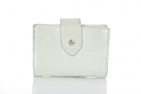 White Leather Dior Wallet