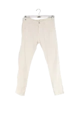 White Cotton Ba&sh Jeans