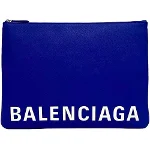 Blue Leather Balenciaga Clutch