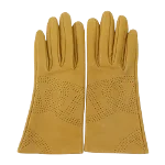 Brown Leather Hermès Gloves