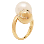 Gold Fabric Carolina Herrera Ring