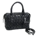 Black Leather Miu Miu Handbag