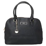 Black Leather DKNY Handbag