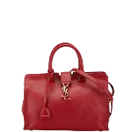 Red Leather Saint Laurent Handbag