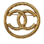 Gold Metal Chanel Brooch