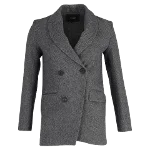 Grey Wool Maje Blazer