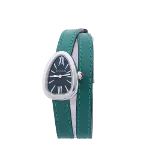 Green Leather Bvlgari Watch