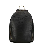 Black Leather Louis Vuitton Backpack