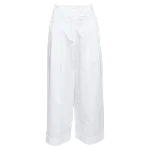 White Cotton Celine Pants