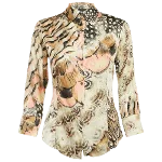 Multicolor Silk Roberto Cavalli Shirt