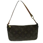 Brown Canvas Louis Vuitton Pochette Accessoires