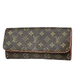 Brown Canvas Louis Vuitton Twin Pochette