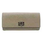 Beige Leather Fendi Wallet