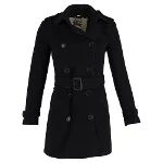 Black Wool Burberry Coat