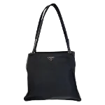 Black Canvas Prada Tote