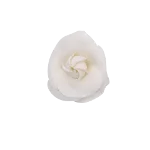 White Fabric Chanel Brooch