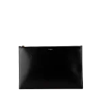 Black Leather Yves Saint Laurent Clutch