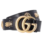 Black Leather Gucci Belt