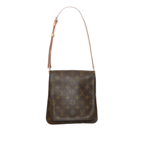 Brown Leather Louis Vuitton Musette Salsa