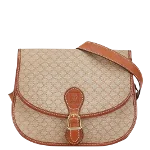 Beige Leather Celine Shoulder Bag